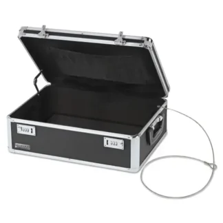 Vaultz® Locking Storage Chest, Black, 14.5 x 8 x 19.5