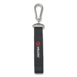 VELCRO® Brand EASY HANG Strap, Large, Black/Silver