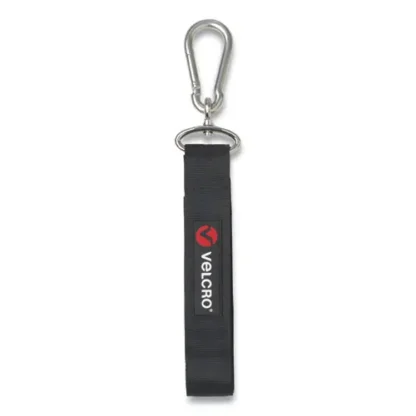 VELCRO® Brand EASY HANG Strap, Large, Black/Silver