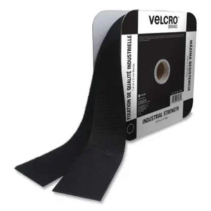 VELCRO® Brand Industrial Strength Heavy-Duty Fasteners, Black, 2" x 25 ft