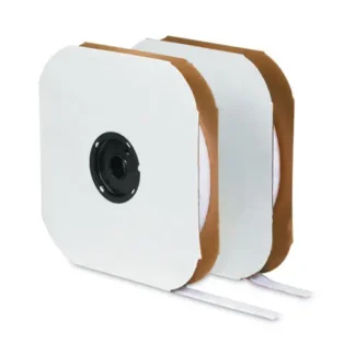 VELCRO® Brand Sticky-Back Fasteners, Hook Side, 1.5" x 75 ft, White