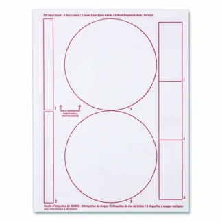 Verbatim® Inkjet Media Labels, Matte White, 50 Sheets/Pack