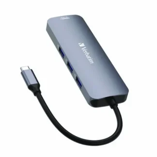 Verbatim® USB-C Pro Multiport Hub, 8-Port, Gray