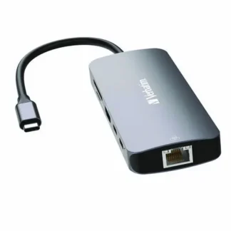 Verbatim® USB-C Pro Multiport Hub, 9-Port, Gray