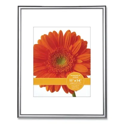 Victory Light Metallic Poster Frame with Mat