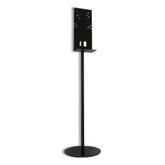 Vulcan Hand Sanitizer Stand, 12" dia x 48" h, Black
