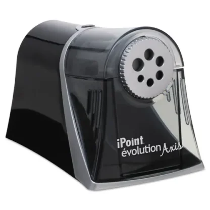 Westcott® iPoint Evolution Axis AC-Powered Electric Pencil Sharpener, Black/Silver