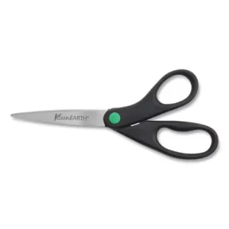 Westcott® KleenEarth Scissors, 8" Straight Black Handle, 2/Pack