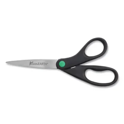 Westcott® KleenEarth Scissors, 8" Straight Black Handle, 2/Pack