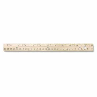 Westcott® Three-Hole Punched Wood Ruler