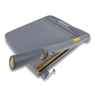 Westcott® Titanium Bonded Guillotine Trimmer, 10 Sheets, 12" Cut Length, Plastic Base