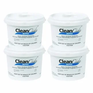 Wexford Labs CleanCide Disinfecting Wipes, Fresh Scent, White, 400 Wipes per Tub, 4 Tubs per Carton
