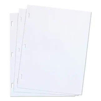 Wilson Jones® Ledger Sheets for Corporation and Minute Book, 11 x 8.5, White, Loose Sheet, 100/Box