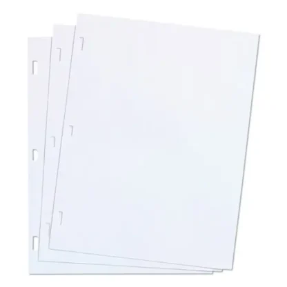Wilson Jones® Ledger Sheets for Corporation and Minute Book, 11 x 8.5, White, Loose Sheet, 100/Box