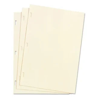 Wilson Jones® Looseleaf Minute Book Ledger Sheets, 14" x 8.5", Ivory, 100 Loose Sheets/Box