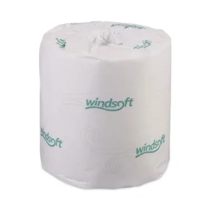 Windsoft® Bath Tissue, Septic Safe, 2-Ply, White, 500 Sheets per Roll, 96 Rolls per Carton