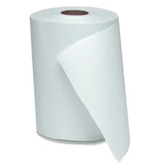 Windsoft Non-perf Hard Roll Towel 8in x 600ft White 12 Rolls
