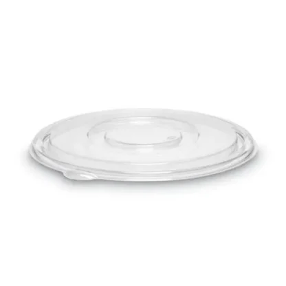 WNA Caterline Pack n' Serve Plastic Lids, Flat, Clear, 10" Diameter, 50/Carton