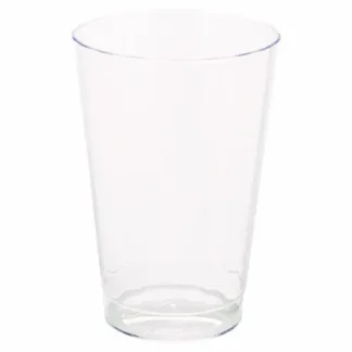 WNA Classic Crystal Plastic Tumblers, 12 oz, Clear, Fluted, Tall, 20/Pack, 12 Packs/Carton
