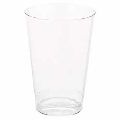 WNA Classic Crystal Plastic Tumblers, 12 oz, Clear, Fluted, Tall, 20/Pack, 12 Packs/Carton
