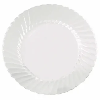 WNA Classicware Plates, Plastic, 9" dia, Clear