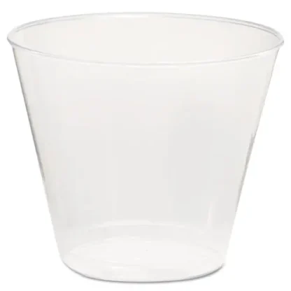 WNA Comet Plastic Tumbler, Squat, 5 oz, Clear, 50/Pack, 20 Packs/Carton