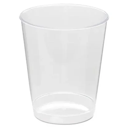 WNA Comet Plastic Tumbler, Tall, 8 oz, Clear, 25/Pack, 20 Packs/Carton