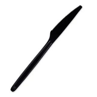 WNA Cutlery for Cutlerease Dispensing System, Mediumweight Knife, Plastic, Black, 960/Box