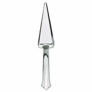 WNA Heavyweight Plastic Cake Cutter, Silver, 40/Carton