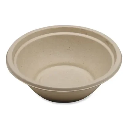 World Centric® Fiber Bowls, 24 oz, Natural, Paper, 500/Carton