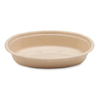 World Centric® Fiber Bowls, Burrito Bowl, 18 oz, Natural, Paper