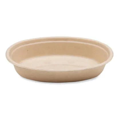 World Centric® Fiber Bowls, Burrito Bowl, 18 oz, Natural, Paper