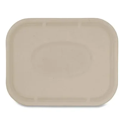 World Centric® Fiber Lids for Fiber Containers, Natural, Paper, 400/Carton