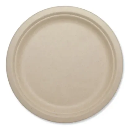 World Centric® Fiber Plates, Paper, 10.1" dia, Natural, 800/Carton