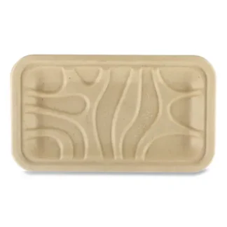 World Centric® Fiber Trays, Natural, Paper, 500/Carton