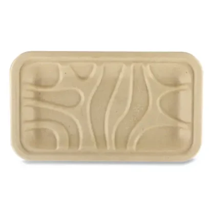 World Centric® Fiber Trays, Natural, Paper, 500/Carton