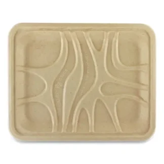 World Centric® Fiber Trays, 9.1 x 7.1 x 0.7, Natural, Paper