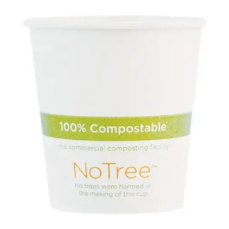 World Centric® NoTree Paper Hot Cups, 10 oz, Natural, 1,000/Carton