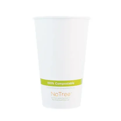 World Centric® NoTree Paper Hot Cups, 20 oz, Natural, 1,000/Carton