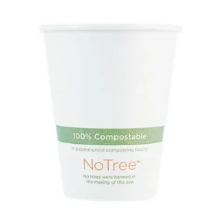 World Centric® NoTree Paper Hot Cups, 8 oz, Natural, 1,000/Carton