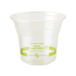 World Centric® PLA Clear Cold Cups, 10 oz, Clear, 1,000/Carton