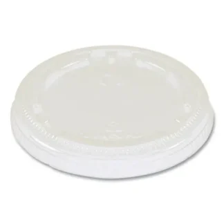 World Centric® PLA Lids for Fiber Cups, Clear, 1,000/Carton