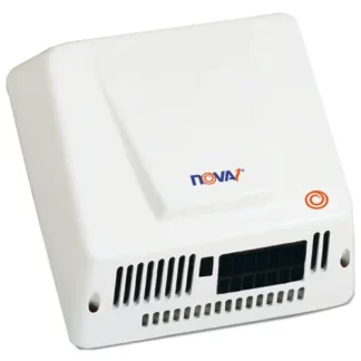 WORLD DRYER® NOVA Hand Dryer, Aluminum, White, 110-240 V