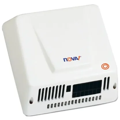 WORLD DRYER® NOVA Hand Dryer, Aluminum, White, 110-240 V