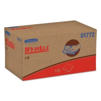 WypAll® L10 SANI-PREP Dairy Towels, POP-UP Box, 1-Ply, 10.25" x 10.5", White, 110 Towels/Pack, 18 Packs/Carton