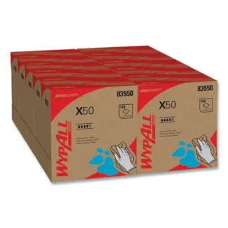 WypAll® X50 Cloths, POP-UP Box, White, 168 Cloths/Box, 10 Boxes/Carton