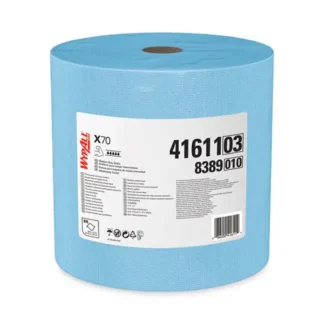WypAll® X70 Cloths, Jumbo Roll, Blue, 870 Wipes/Roll, 12.4" x 12.2"