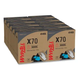 WypAll® X70 Cloths, POP-UP Box, 9.13 x 16.8, White, 100 Cloths per Box, 10 Boxes per Carton