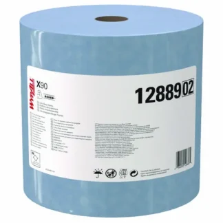 WypAll® X90 Cloths, Jumbo Roll, 2-Ply, Denim Blue, 450 Wipes per Roll