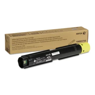 Xerox® 106R03758 High-Yield Toner Cartridge, Yellow, 10,100 Page Yield